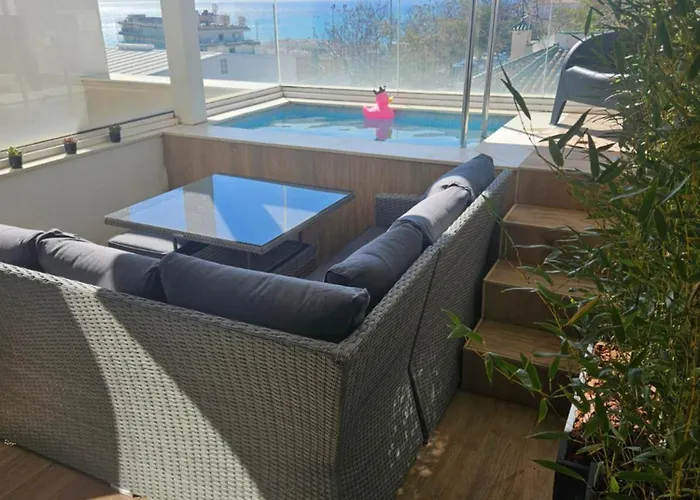 2 Chambres, Vue Mer, Piscine Privee Торремолинос